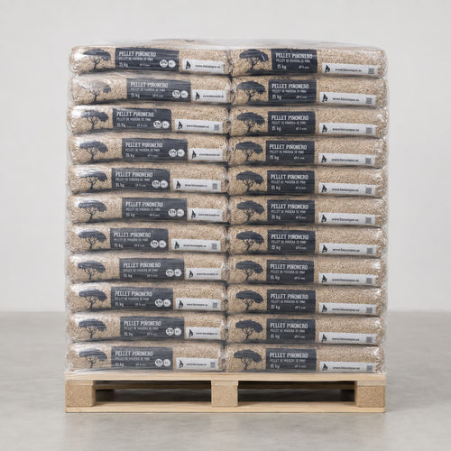 Pellets de madera PINONERO - Palet Completo (990 kg)