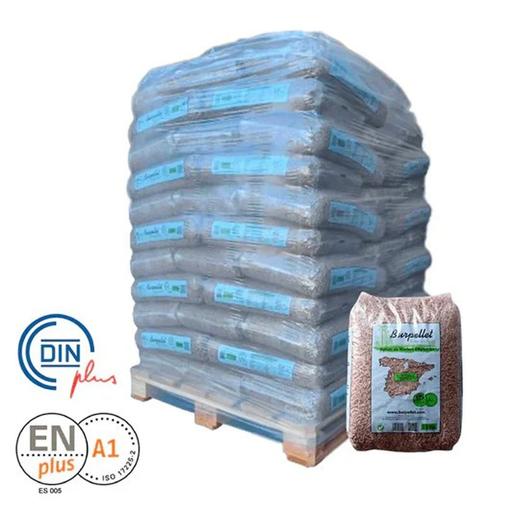 Palet completo de pellets BURPELLET, 72 sacos de 15 kg
