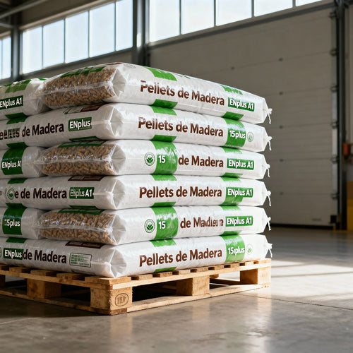 Pellets de madera Pellet Hogar - Medio Palet (495 kg)